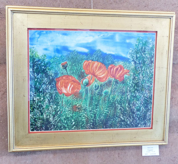 Poppies by Melita Snow. Photo by Dawn Ballou, Pinedale Online.