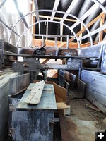 Wagon interior. Photo by Dawn Ballou, Pinedale Online.