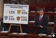 Rising cost of Obamacare health insurance. Photo by Senator John Barrasso's office.