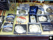 Buckles & Snuff Can lids. Photo by Dawn Ballou, Pinedale Online.