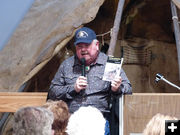 Clay Landry at the Museum. Photo by Dawn Ballou, Pinedale Online.