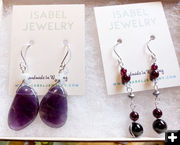 Earrings. Photo by Dawn Ballou, Pinedale Online.