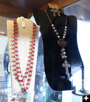 Necklaces. Photo by Dawn Ballou, Pinedale Online.