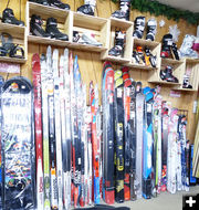 Skis and boots. Photo by Dawn Ballou, Pinedale Online.