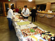 Food catered by Sue Eversull. Photo by Dawn Ballou, Pinedale Online.
