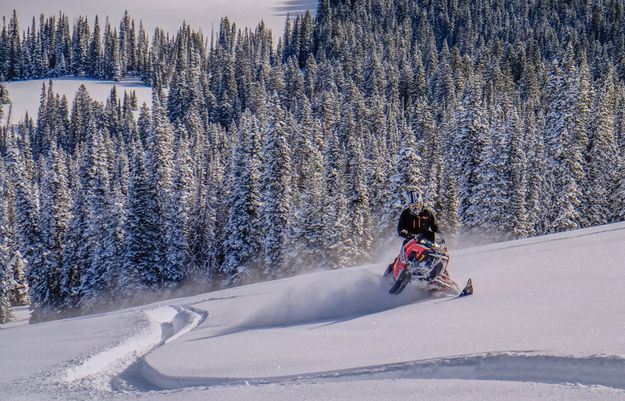 Wyoming Range sledding. Photo by Arnold Brokling.