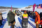 250 Kids From Rock Springs Line the Start. Photo by Terry Allen.