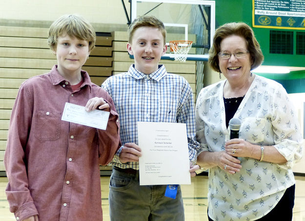 Surveyor Scherbel Award. Photo by Dawn Ballou, Pinedale Online.