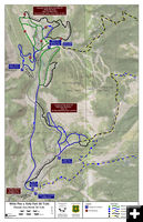 Nordic Ski Trail map . Photo by Sublette County Recreation Board.