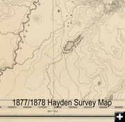 Hayden Map 1887-1888 survey. Photo by Library of Congress.