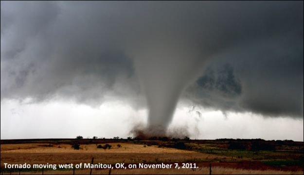 Tornado in Oklahoma. Photo by National Weather Service.