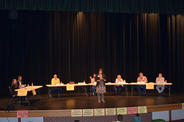 Candidate Forum. Photo by Terry Allen, Pinedale Online.