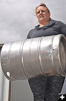 Keg Carry. Photo by Terry Allen.