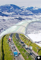 Wyoming Keep Out Winter Tunnel. Photo by Pinedale Offline.