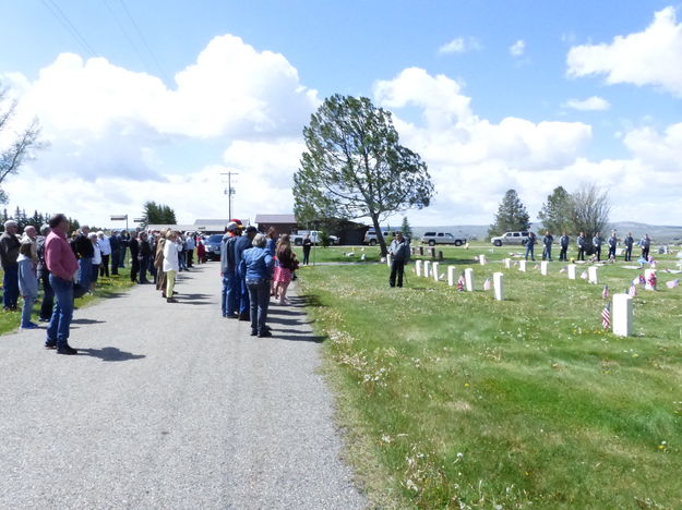 Memorial Day service. Photo by Dawn Ballou, Pinedale Online.