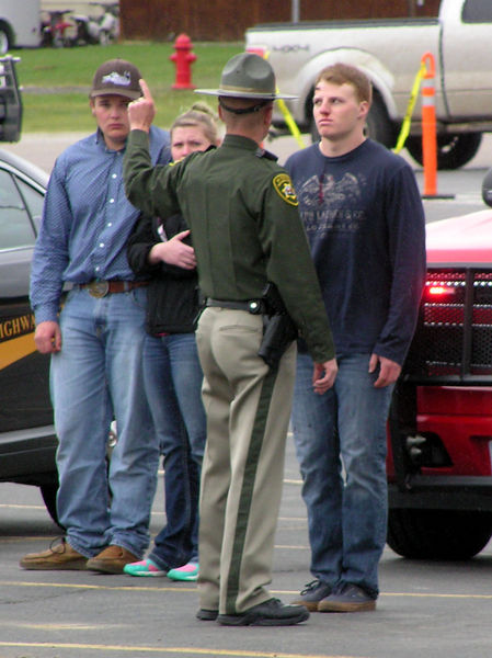 Sobriety test. Photo by Bob Rule, KPIN 101.1FM Radio.