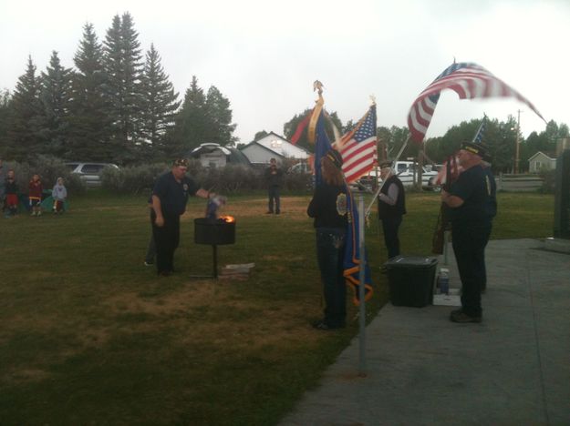 Flag Ceremony. Photo by Bob Rule, KPIN 101.1FM.