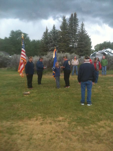 Flag Day Ceremony. Photo by Bob Rule, KPIN 101.1FM.