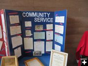 Community Service Display. Photo by Mary Lynn Worl.