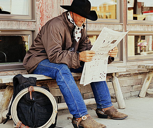 Cory Caswell of C-Bar-C Horses. Photo by Terry Allen.