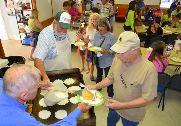 Pancake Breakfast at Community Church. Photo by Terry Allen.