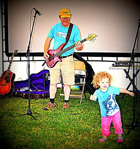 David Plays and Scarlett Dances. Photo by Terry Allen.