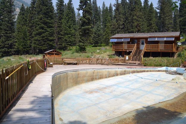 Granite Hot Springs pool. Photo by Cliff Creek Fire.