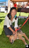 H.E.A.R. Volunteer Grace and Pogo. Photo by Terry Allen.