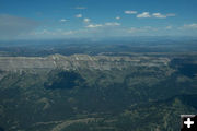 Fire near Dubois. Photo by Rita Donham, Wyoming Aero Photo.