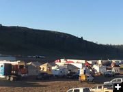 Tent in a truck. Photo by Cliff Creek Fire.