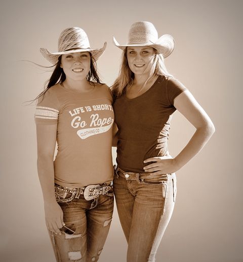 A Couple of Cowgirls. Photo by Terry Allen.