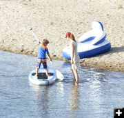 On the water. Photo by Dawn Ballou, Pinedale Online.