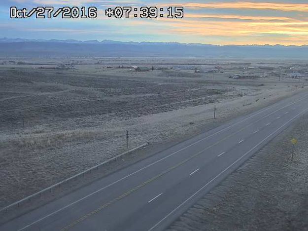 Oct. 27 sunrise. Photo by Trappers Point Wildlife Overpass Webcam.