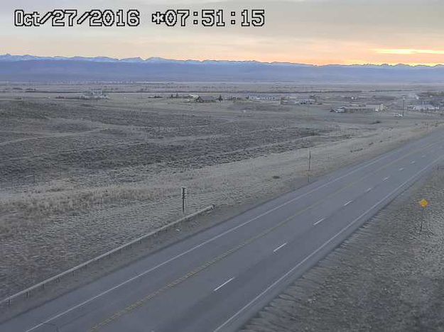Oct. 27 sunrise. Photo by Trappers Point Wildlife Overpass Webcam.