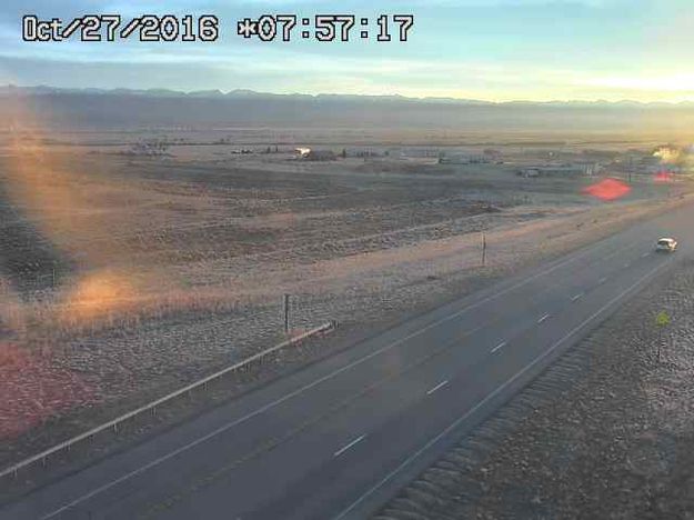 Oct. 27 sunrise. Photo by Trappers Point Wildlife Overpass Webcam.