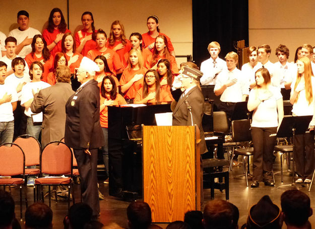 National Anthem. Photo by Dawn Ballou, Pinedale Online.