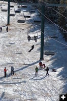 Lift Rescue Exercise. Photo by White Pine Resort.