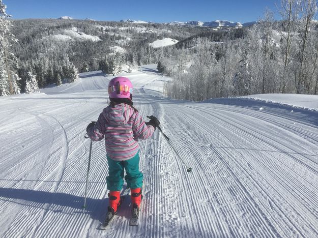 Ready to ski. Photo by White Pine Resort.