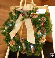 Nancy Lutje wreath. Photo by Dawn Ballou, Pinedale Online.