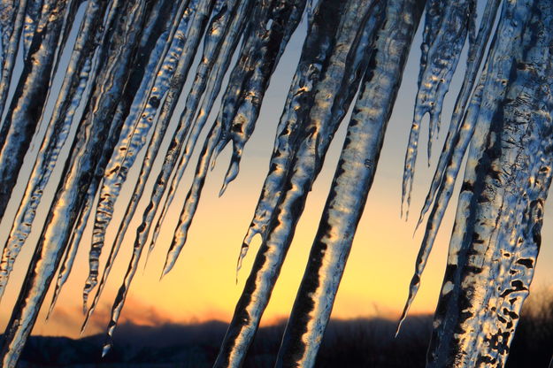 Bondurant icicles. Photo by Fred Pflughoft.