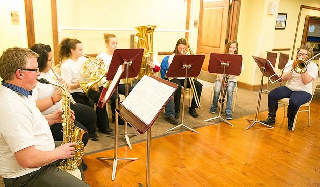 The High School Band. Photo by Chris Havener.