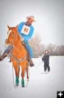 Hollerning thru the snow. Photo by Terry Allen.