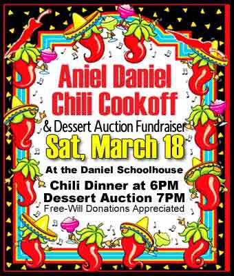 Chili Cookoff March 18. Photo by Daniel Community Center.
