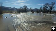 Overflow north of  LaBarge. Photo by Deputy D. Ruby, Sublette County Sheriffs Office.