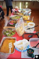 Food Table. Photo by Terry Allen.