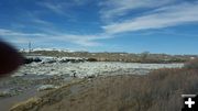 Green River ice jam. Photo by Deputy D. Ruby, Sublette County Sheriffs Office.