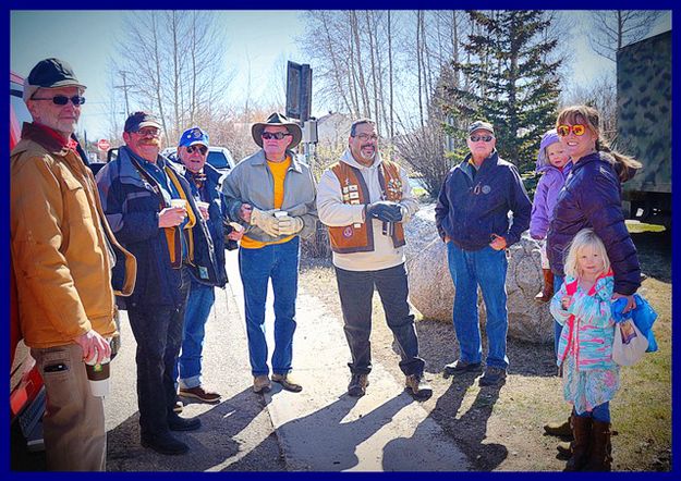 Thanking the Lions For A Great Event. Photo by Terry Allen.