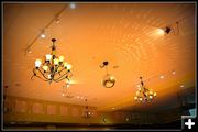 The Ballroom Ceiling. Photo by Terry Allen.