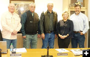 Sublette Commissioners and Liz Cheney. Photo by Dawn Ballou, Pinedale Online.