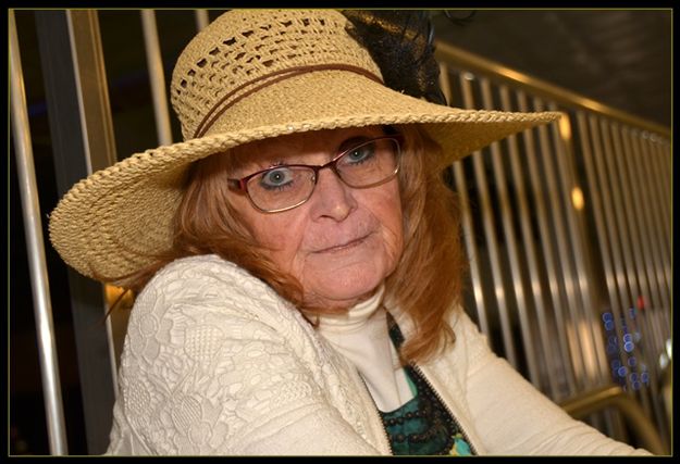 Joan the Hat Making Lady. Photo by Terry Allen.